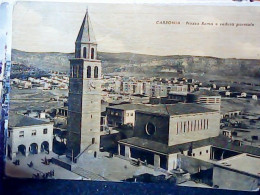 Delcampe - CARBONIA ,PIAZZA ROMA E PANORAMA PARRZIALE  V1955 KF4520 - Carbonia