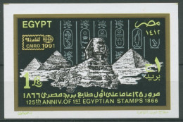 Ägypten 1991 KAIRO Sphinx Vor Pyramiden Block 55 Postfrisch (C27290) - Blocks & Sheetlets