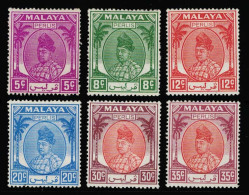 Malaya Scott Perlis 22-27 Unused Hinged. - Perlis