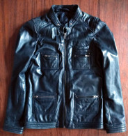 Blouson De Cuir Noir Taille 36 - Altri & Non Classificati