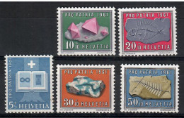 Switzerland 1961 Mi 731-735 MNH  (ZE1 SWT731-735) - Fossielen
