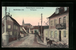 CPA Hochfelden I. E., Rotmäntelgasse Unterhalb Der Kirchgasse, Hotel Leo Humbrecht - Hochfelden