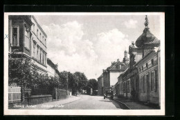 AK Coswig /Anhalt, Zerbster Strasse Mit Auto - Zerbst