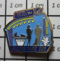 1020 Pin's Pins / Beau Et Rare / FRANCE TELECOM / SALONS PARIS SUD - Telecom De Francia