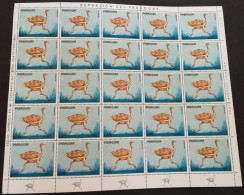 Paraguay 1972 Mi Sheet 2391 MNH  (XLZS3 PRGark2391) - Autruches