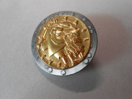 Original Basler Fasnacht Plakette (BLAGGETTE) 1991  Gold - Ll - Carnaval