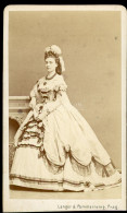 PRAG  1860-65. Langer & Pemmerrenig : Hölgy, Visit Fotó - Old (before 1900)