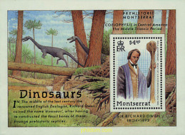 93573 MNH MONTSERRAT 1992 CENTENARIO DE LA MUERTE DE SIR RICHARD OWEN - Fossielen