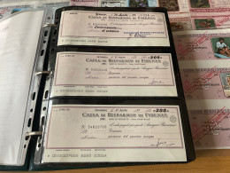 SPLENDIDA COLLEZIONE MINIASSEGNI COMPOSTA DA CIRCA 3.000 PEZZI. - [10] Checks And Mini-checks