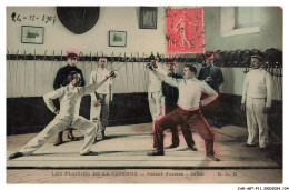 CAR-ABTP11-0879-SPORT - ESCRIME - Les Plaisirs De La Caserne - Assaut D'armes - Sabre - Fechten