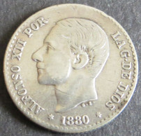 Münze Spanien Alfonso XII 50 Centimos 1880 Vzgl. Schön: 163 - Autres & Non Classés