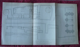 1912 Plan Du Parvis De NOTRE DAME De Paris Au Milieu Du XVIIIè Siècle Avant Son Dégagement - Architectuur