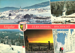 ULRICHSBERG,  ROHRBACH, EMBLEM, SKI RESORT, CHURCH, TOWER, SKI LIFT, SUNSET, SKI TRAILS, LANDSCAPE, POSTCARD, AUSTRIA - Rohrbach