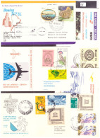 BRASIL - 5 DIFFERENTS DOCUMENTS PREMIERS VOLS POUR LA SUISSE - POSTE AERIENNE - Luftpost
