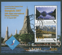 Neuseeland 2007 BANGKOK'07 Landschaften Block 215 Gestempelt (C25764) - Blocs-feuillets