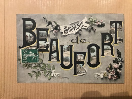 39. Beaufort. Souvenir De Beaufort. Multivues. - Beaufort