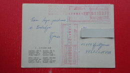 Postcard Atomium.2 Red Stamps - 1980-1999