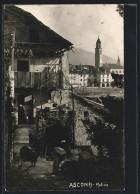 AK Ascona, Im Hintergrund Uferpromenade Mit Kirche Santi Pietro E Paolo - Ascona