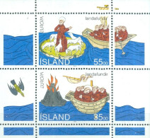 ISLANDE - N°15** MNH  SCAN DU VERSO. - Europa. L'Europe Et Les Découveres. - Blokken & Velletjes