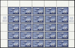 ** POSTE AERIENNE N°3a 15c BLEU DE PRUSSE En Demi-feuille De 25 Exemplaire, Neuf **, TTB. Tous Signés Calves - Nuovi