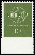 ** ALLEMAGNE N°320Uu EUROPA 1959, Variété Avec Dentelure Sur 3 Cotés Et Bord De Feuille Non Dentelé (n° Michel) - Other & Unclassified