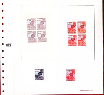 Epreuve,** ANDORRE N°179/80 Europa 1967, Lot Avec La Paire En Blocs De 4 Non Dentelés, 2 épreuves De Luxe, L'épreuve Col - Other & Unclassified