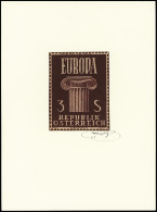 Epreuve,** AUTRICHE N°1081 Epreuve D'Artiste Agrandie, En Rouge, Collée Sur Carton Avec Cuvette , Signée Par L'artiste W - Other & Unclassified