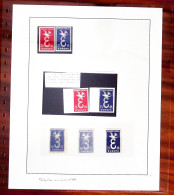 Epreuve,** N°1173 Lot De 9 Timbres D'Europa France 1958, 20F Et 35F, Dont Des Non Dentelés Et Des Impressions Recto-vers - Altri & Non Classificati