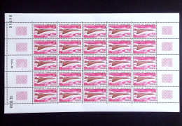 ** 1969 Série "Concorde", Les 7 TOM En Feuille De 25, Neuf **, TB - Unclassified