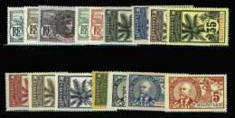 * N°1/16 Série Palmier Faidherbe Ballay, Les 16 Valeurs Complète, Neuf * (N°7 Obl), TB - Other & Unclassified