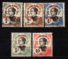 Canton -1908 - Tb D' Indochine Surch- N° 50 à 54 -  Neuf * - MLH - Neufs