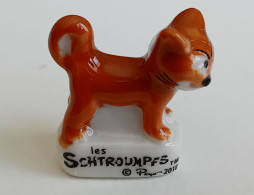 FEVE  - FEVES -  "LES SCHTROUMPFS 2018" -  CHAT MARRON - Strips
