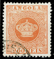 Angola, 1870/7, # 8 Dent. 12 3/4, Used - Angola