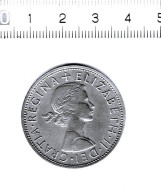 LADE 16 A - GRATIA REGINA ELIZABETH II DEI - HALF CROWN  1962 - K. 1/2 Crown