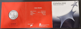 CARTERA FNMT PRESIDENCIA UNION EUROPEA 2002 MONEDA PLATA 12 EUROS TECXX 164 - Autres & Non Classés