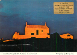 England Cornwall St Ives St Nicholas' Chapel Floodlit - St.Ives