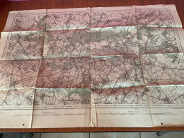 Ancienne Carte Militaire 1909. Mons - Quevaucamps - Hornu - St Ghislain- Gottignies - Frameries - Quievrain - Geographical Maps