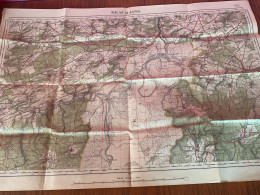 Ancienne Carte Militaire 1933. Beauraing - Sautour - Feschaux  - Veneimont- Vierves - Olloy - Givet - Geographical Maps