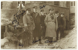 Kaiserliche Marine Ludwig V. Schröder (1854-1933) Admiral Erster Weltkrieg Autograph 1915 Foto-AK - Historical Figures