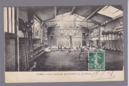 CPA Escrime Fence Fencing Haltères Paris Gobelins Circulée - Fechten