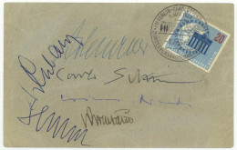 Konrad Adenauer (1876-1967) + Ludwig Erhard (1897-1977) + Willy Brandt (1913-1992) Autographen 1959 !!!!! - Historical Figures