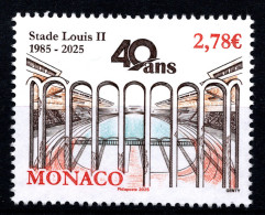 MONACO 2025 - 40 ANS DU STADE LOUIS II - NEUF ** - Ungebraucht