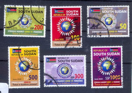 SOUTH SUDAN Cancelled Stamp Issue 2020 Health Workers Fighting Covid-19 Pandemic CTO SOUDAN Du Sud Südsudan - Sud-Soudan