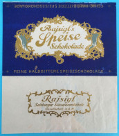 RAJSIGL Speise Schokolade (Salzburg) - Austria Very Nice Vintage Chocolate Wrapper 1950s * Emballage De Chocolat - Chocolate