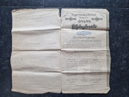 VP LETTRE DE GAGE (V2504) SCRIPOPHILIE (4 Vues) BUDAPEST 1892 - 1000 Florins - N° 14923 - Transport