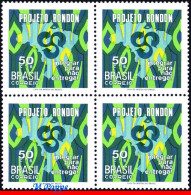 Ref. BR-1161-Q BRAZIL 1970 DEVELOPMENT OF THE AMAZON, RONDON PROJECT, MI# 1254, BLOCK MNH, 4V Sc# 1161 - Blocs-feuillets