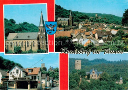 Kransberg Stadtpanorama Kirche Ortskern Schloss - Usingen