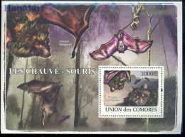 Comoros 2009 Mi Block 488 MNH  (ZS4 COMbl488) - Pipistrelli
