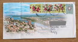 Russia Cover With Recent Fruit Stamps Sent To Peru - Gebraucht