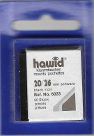 Hawid - Pochettes 20x26 Fond Noir - Bandes Cristal